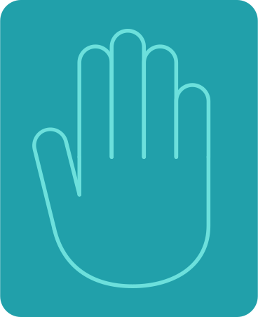 block with hand icon PNG, SVG