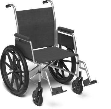 wheelchair right view PNG, SVG