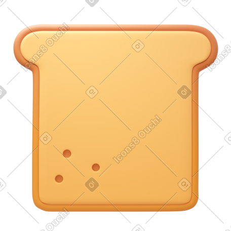 3D toast PNG, SVG