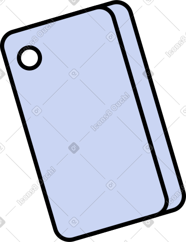 Small smartphone from back PNG, SVG