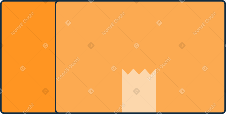 caixa de entrega laranja PNG, SVG