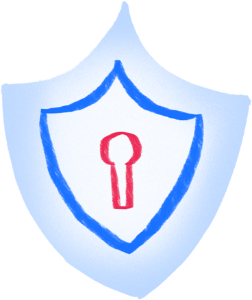 protection shield with a keyhole PNG, SVG