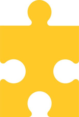 puzzle piece yellow Illustration in PNG, SVG