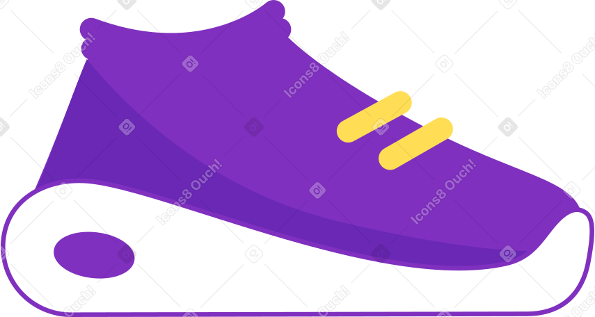 purple sneakers Illustration in PNG, SVG