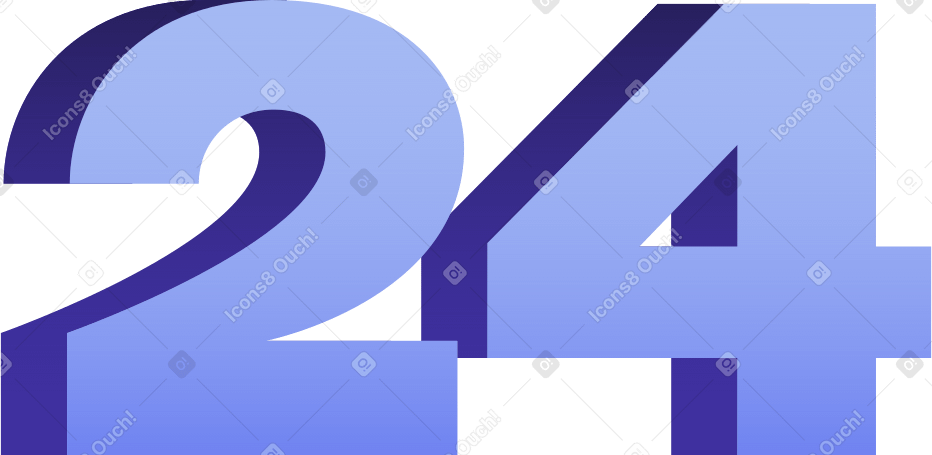 lettering 24 text PNG, SVG
