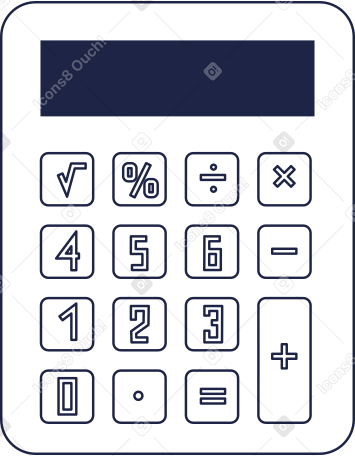 電卓 PNG、SVG