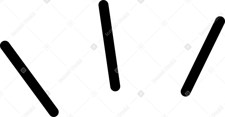 Черные линии дерева в PNG, SVG