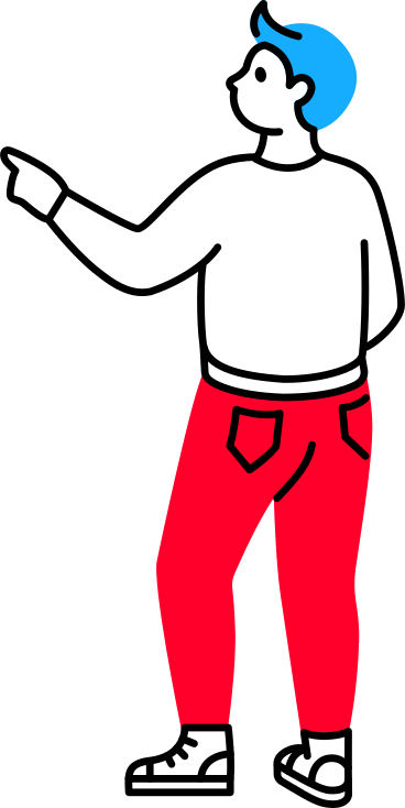 man from the back shows a finger PNG, SVG