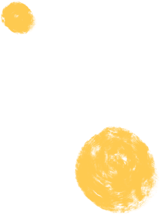 two yellow dots of different sizes PNG, SVG