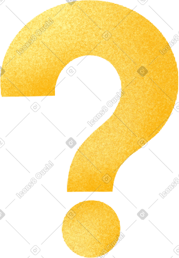 Yellow question mark PNG, SVG