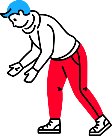 the leaning man Illustration in PNG, SVG