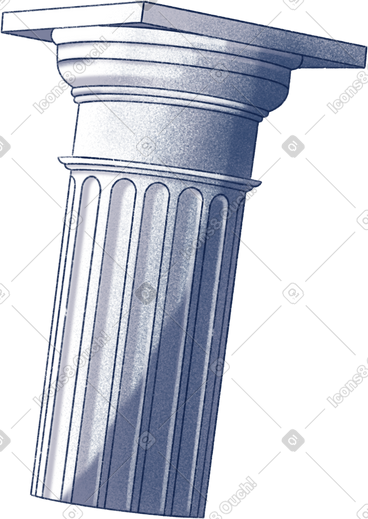 Stone classic greek column PNG, SVG