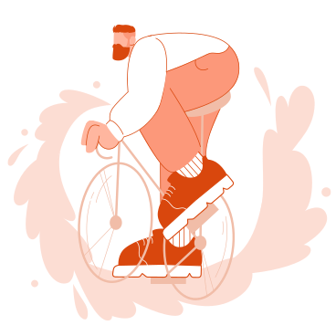 Lieferradfahrer auf einem fahrrad PNG, SVG
