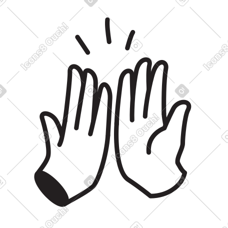 击掌代表团队成功 PNG, SVG