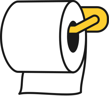 toilet paper roll with holder PNG, SVG