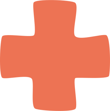 Orange cross shape PNG、SVG