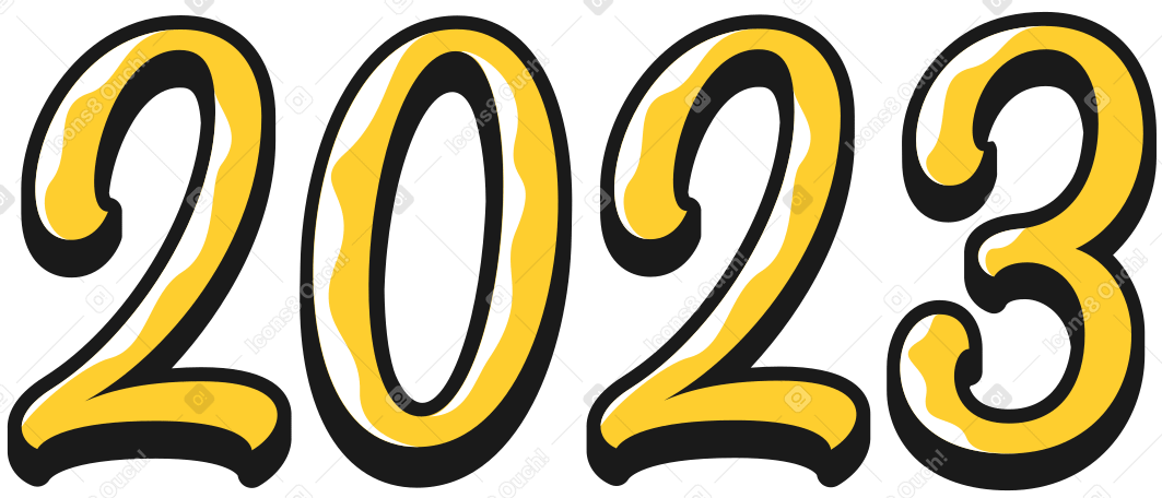 lettering 2023 PNG, SVG