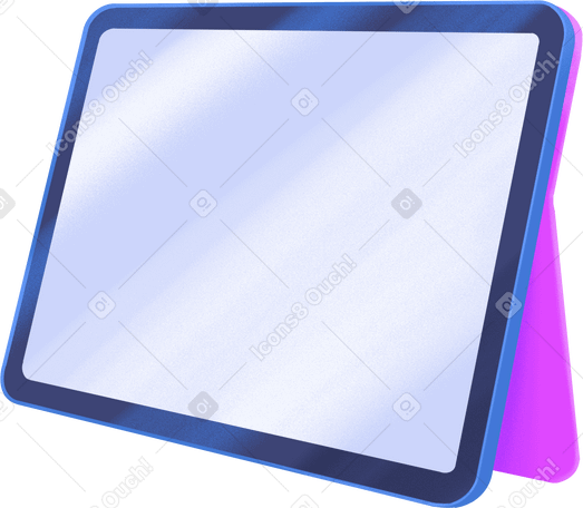 Tablette ipad sur un support PNG, SVG