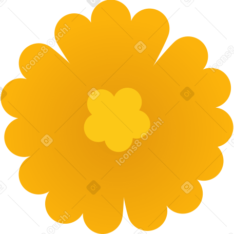 Ilustraciones Flor amarilla en PNG y SVG
