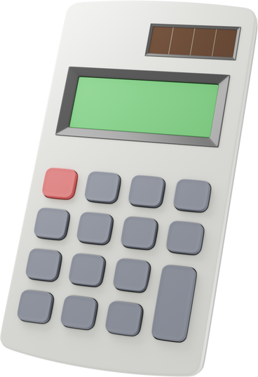 Small calculator with solar panel PNG, SVG