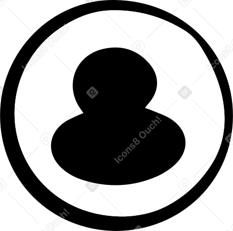icono de usuario en un círculo PNG, SVG