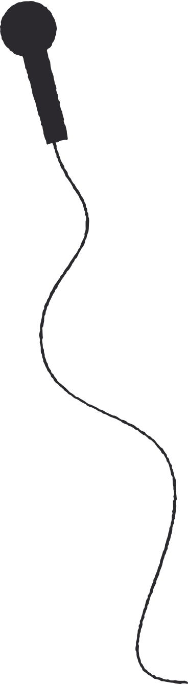 Провод микрофона в PNG, SVG
