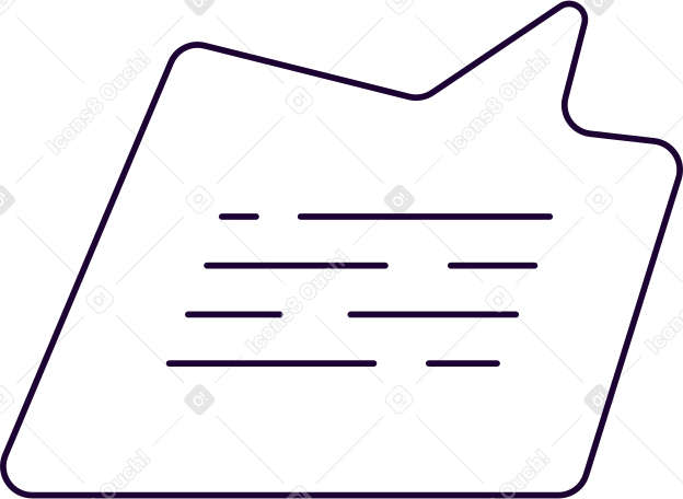 rectangular speech bubble with text Illustration in PNG, SVG