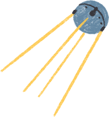 small old round satellite PNG, SVG