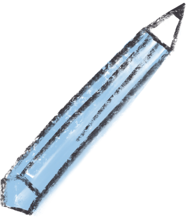 blue pencil PNG, SVG