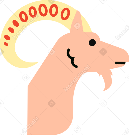 goat Illustration in PNG, SVG