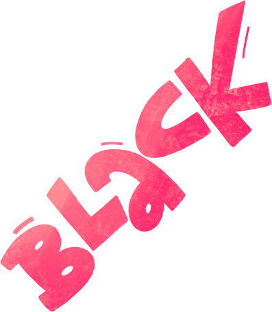 black lettering Illustration in PNG, SVG