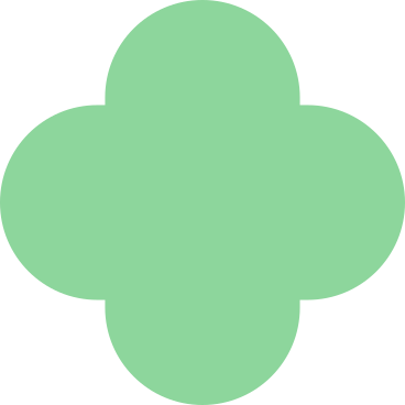 Green quatrefoil PNG, SVG