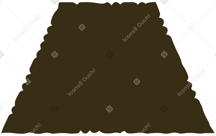 brown trapezoid Illustration in PNG, SVG