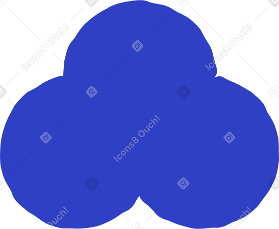 trefoil blue Illustration in PNG, SVG
