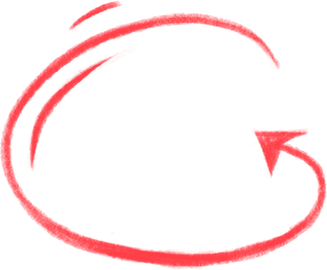 red circular texture arrow PNG, SVG