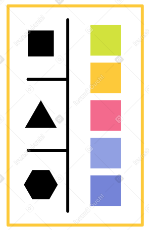Color palette Illustration in PNG, SVG