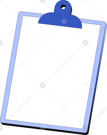 empty tablet for papers Illustration in PNG, SVG
