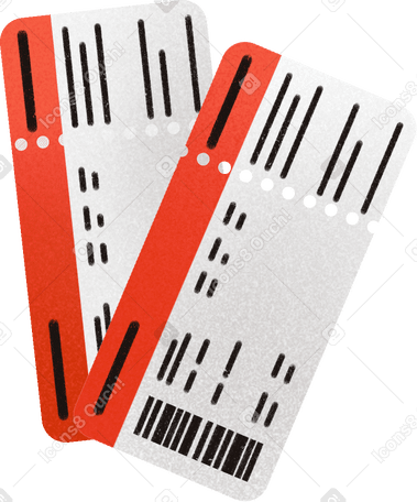 simplified boarding pass PNG, SVG