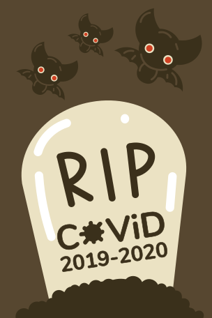 RIP COVID-19 Illustration in PNG, SVG