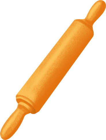 wooden rolling pin PNG, SVG