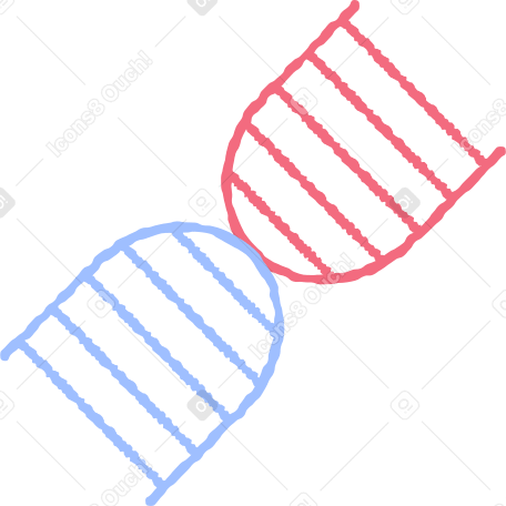dna molecule Illustration in PNG, SVG