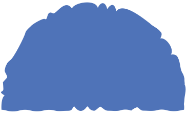 Blue semicircle PNG, SVG
