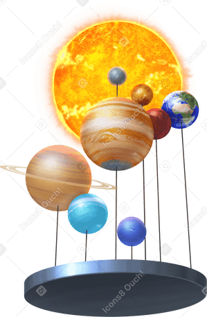 Modello del sistema solare PNG, SVG