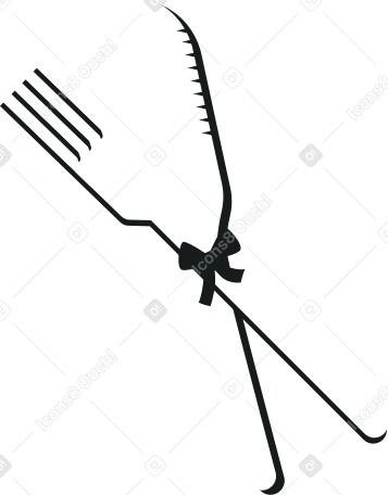 cutlery fork and knife Illustration in PNG, SVG