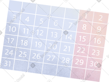 Calendar sheet PNG, SVG