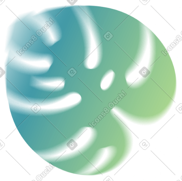 龟背竹叶 PNG, SVG