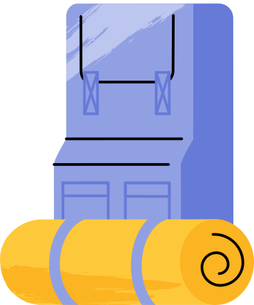 Touristischer rucksack PNG, SVG