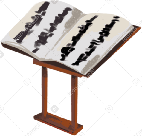 music stand Illustration in PNG, SVG