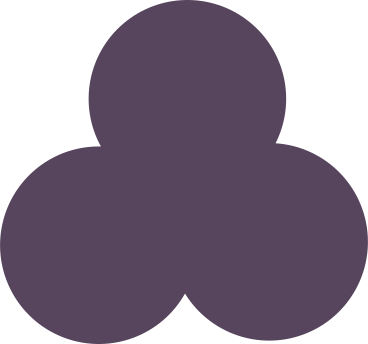 Purple trefoil PNG、SVG