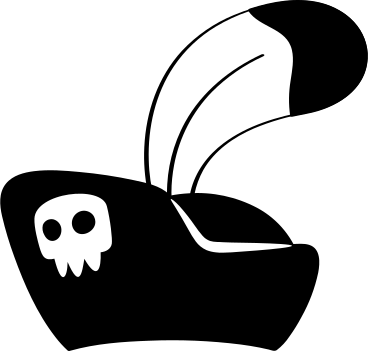 the pirate hat PNG, SVG
